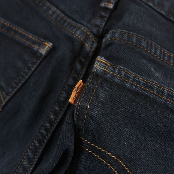 Levis LVC Orange Tab 606 Super Slim Dark Wash Raw Hem Jeans Sz 26 - Picture 10 of 13